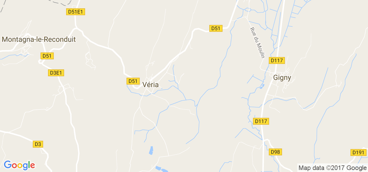 map de la ville de Véria