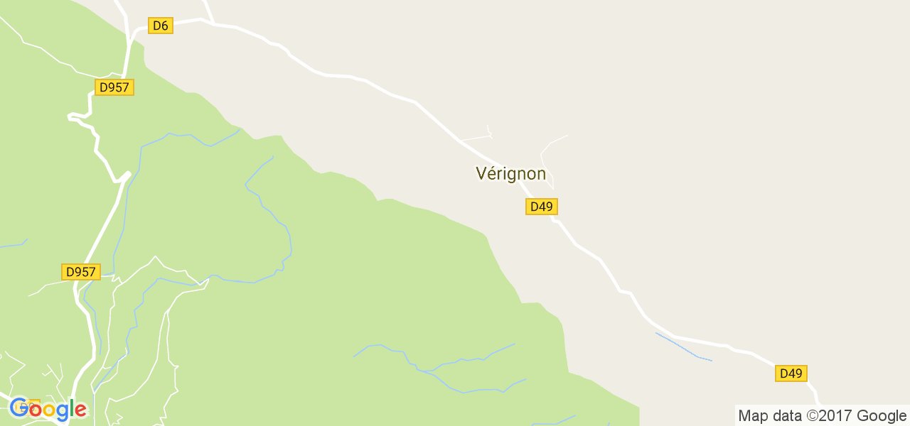 map de la ville de Vérignon