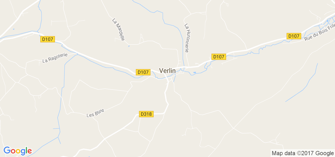 map de la ville de Verlin