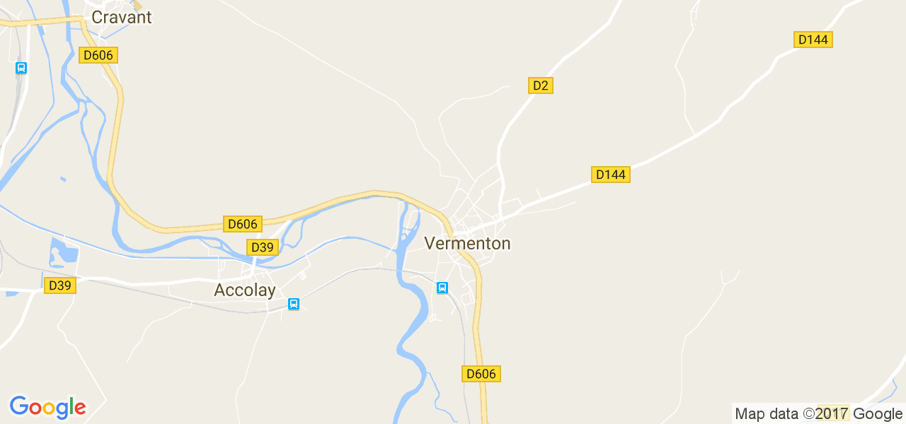 map de la ville de Vermenton