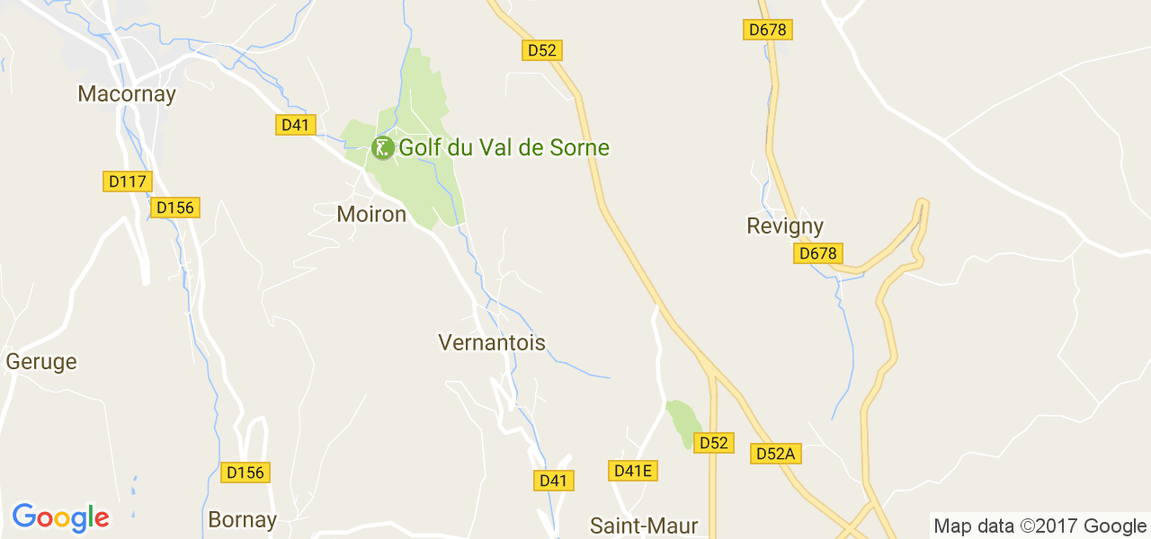 map de la ville de Vernantois