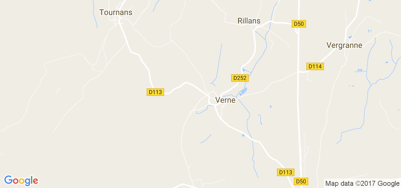 map de la ville de Verne