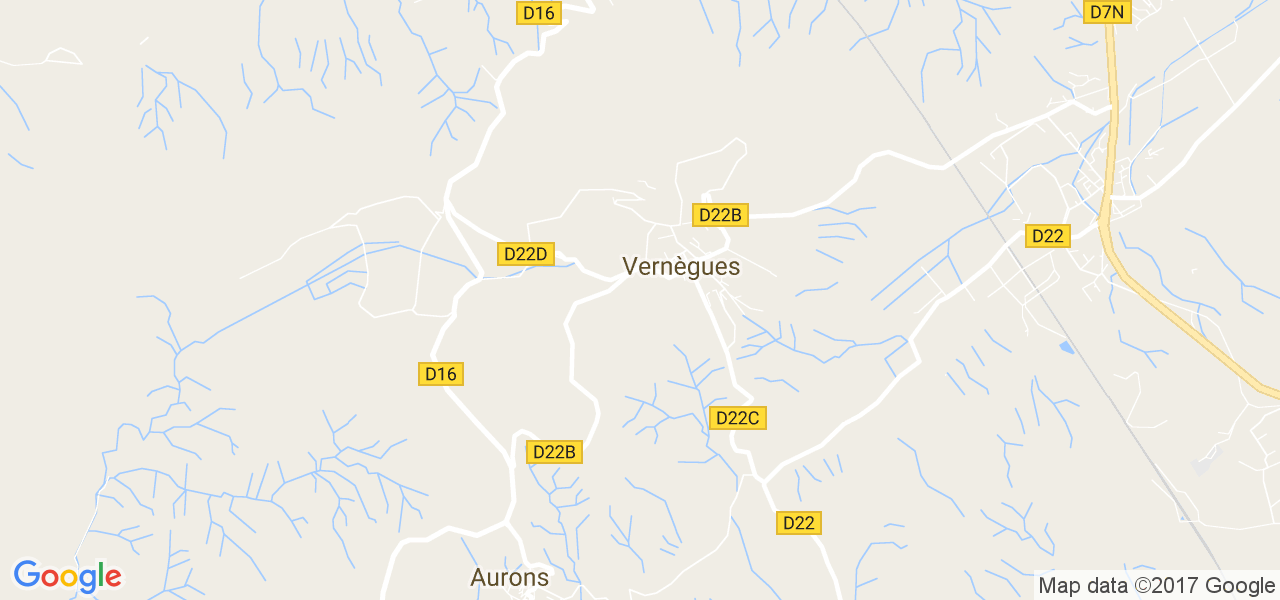 map de la ville de Vernègues