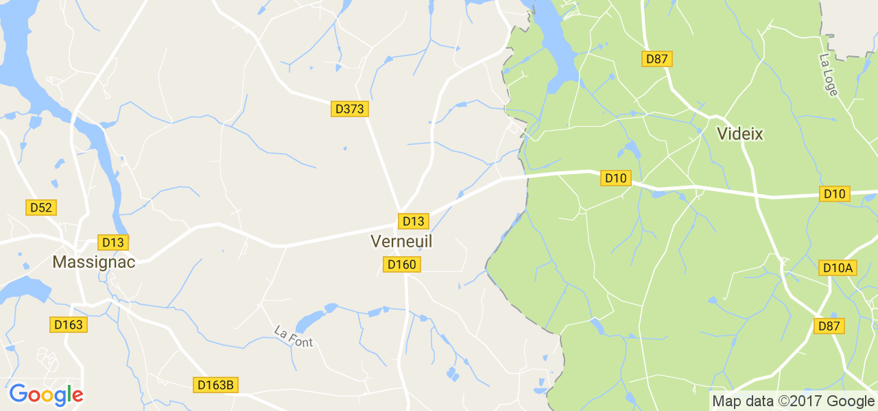 map de la ville de Verneuil