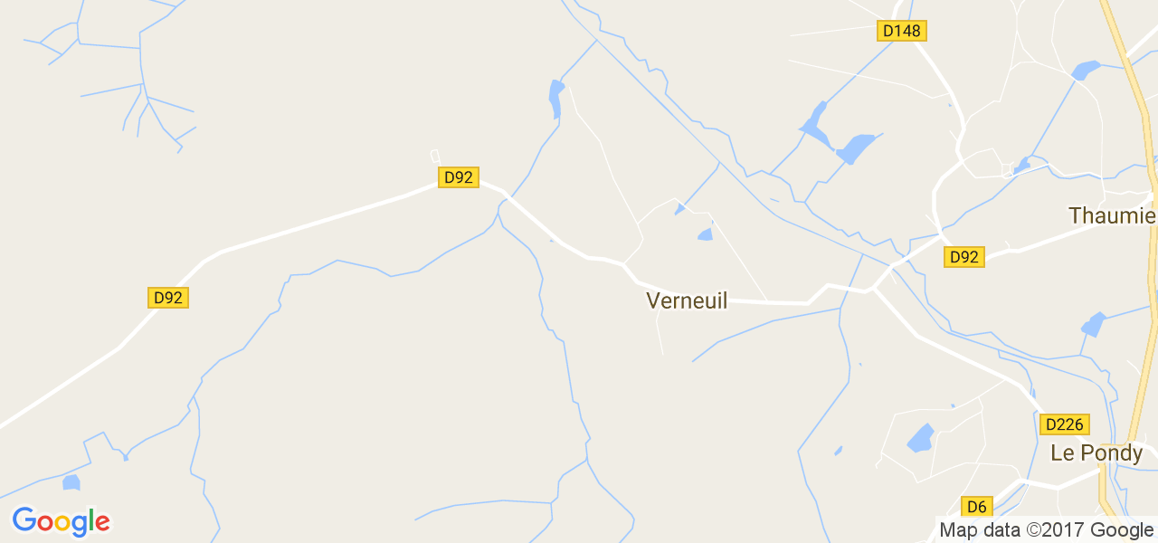 map de la ville de Verneuil