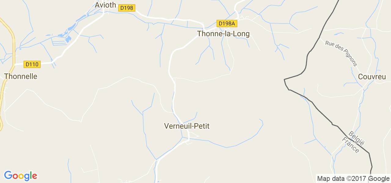 map de la ville de Verneuil-Petit