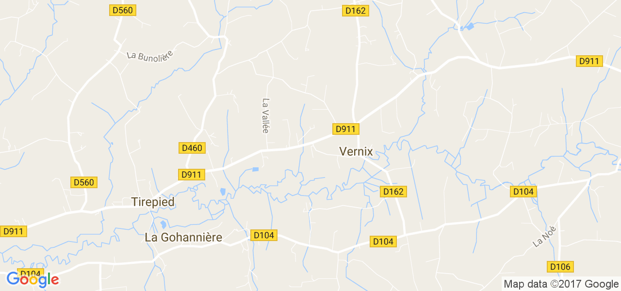 map de la ville de Vernix