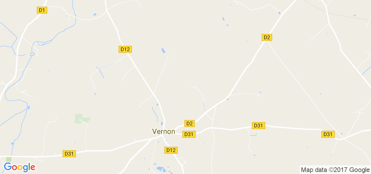 map de la ville de Vernon