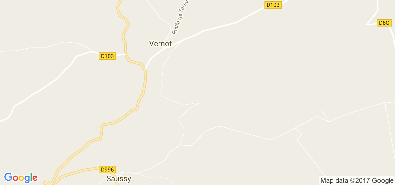 map de la ville de Vernot