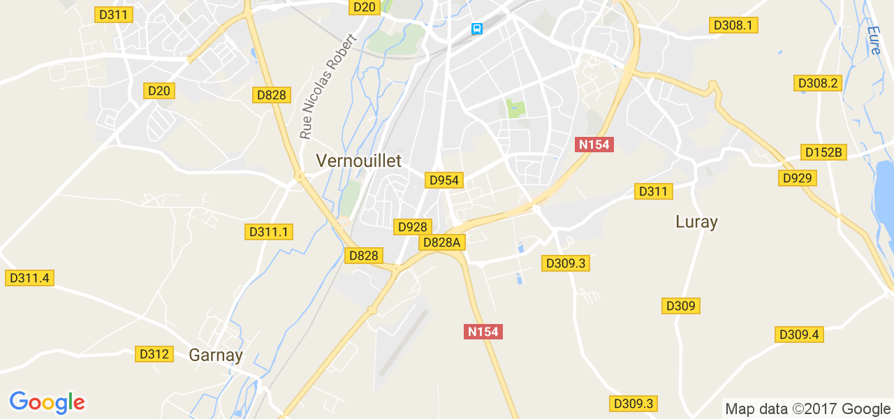 map de la ville de Vernouillet