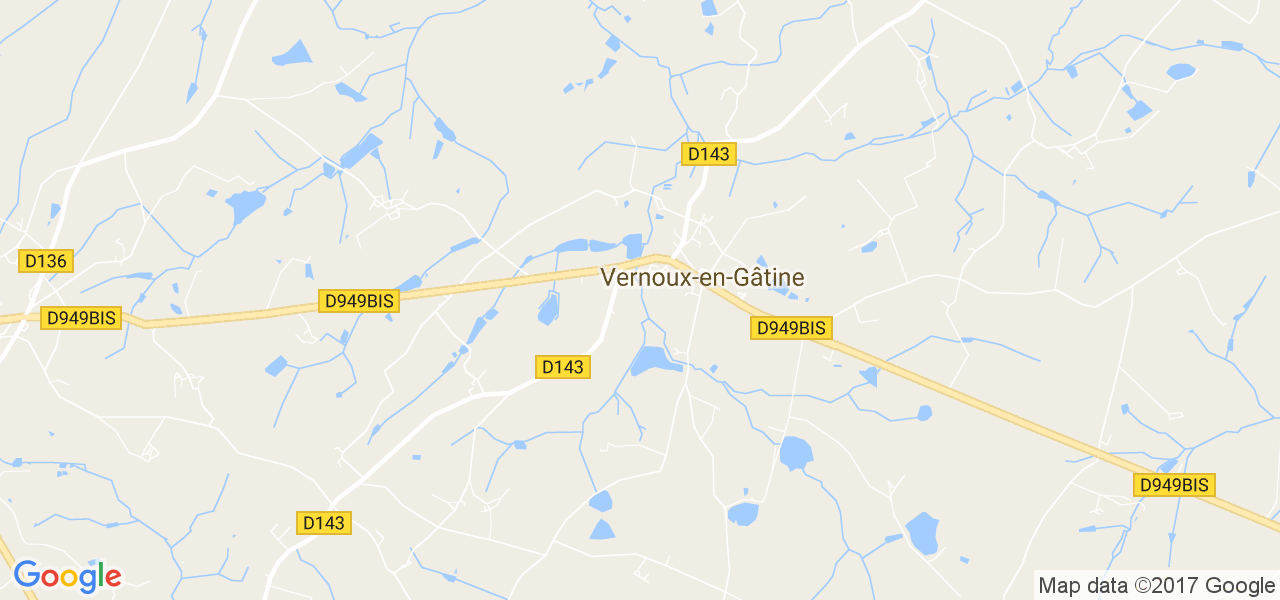 map de la ville de Vernoux-en-Gâtine