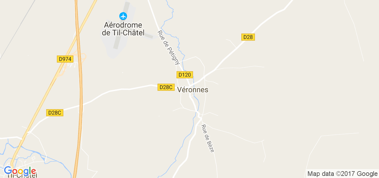 map de la ville de Véronnes