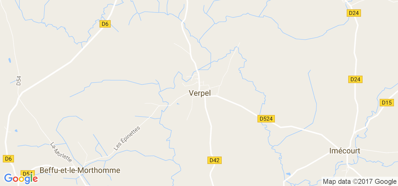 map de la ville de Verpel