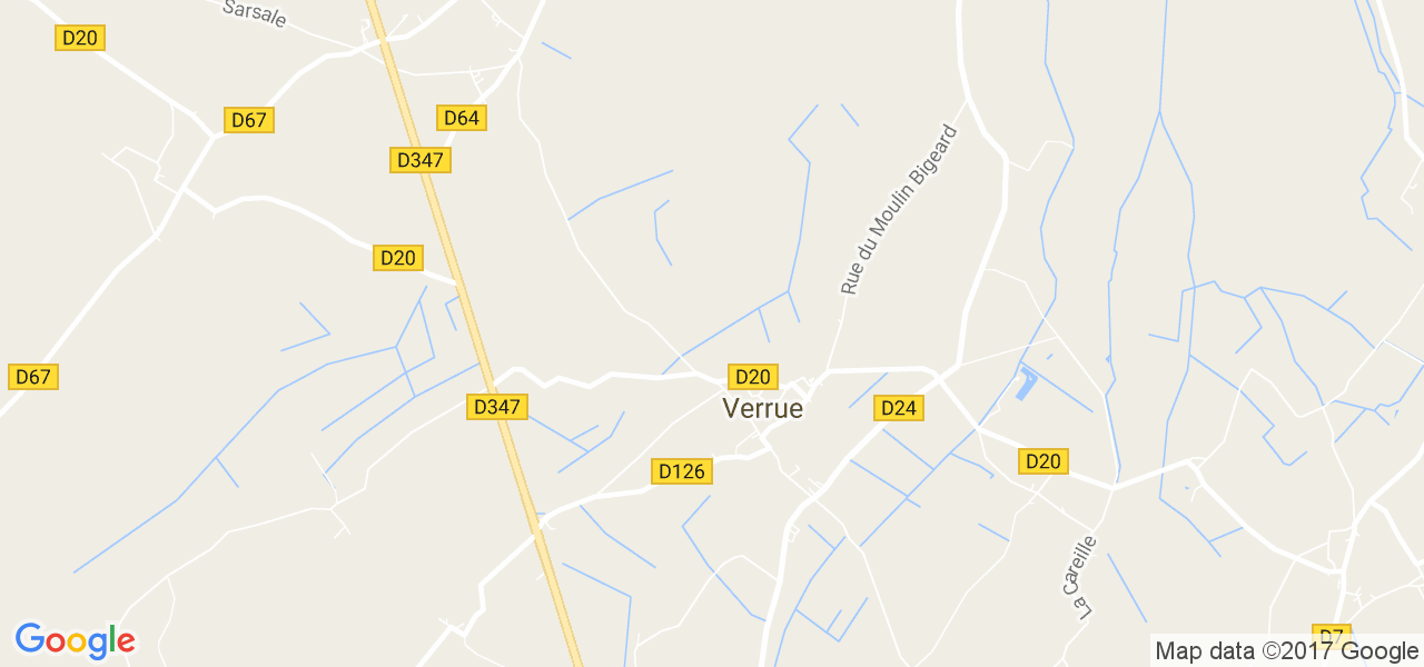 map de la ville de Verrue