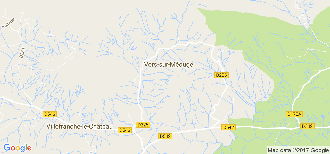 map de la ville de Vers-sur-Méouge