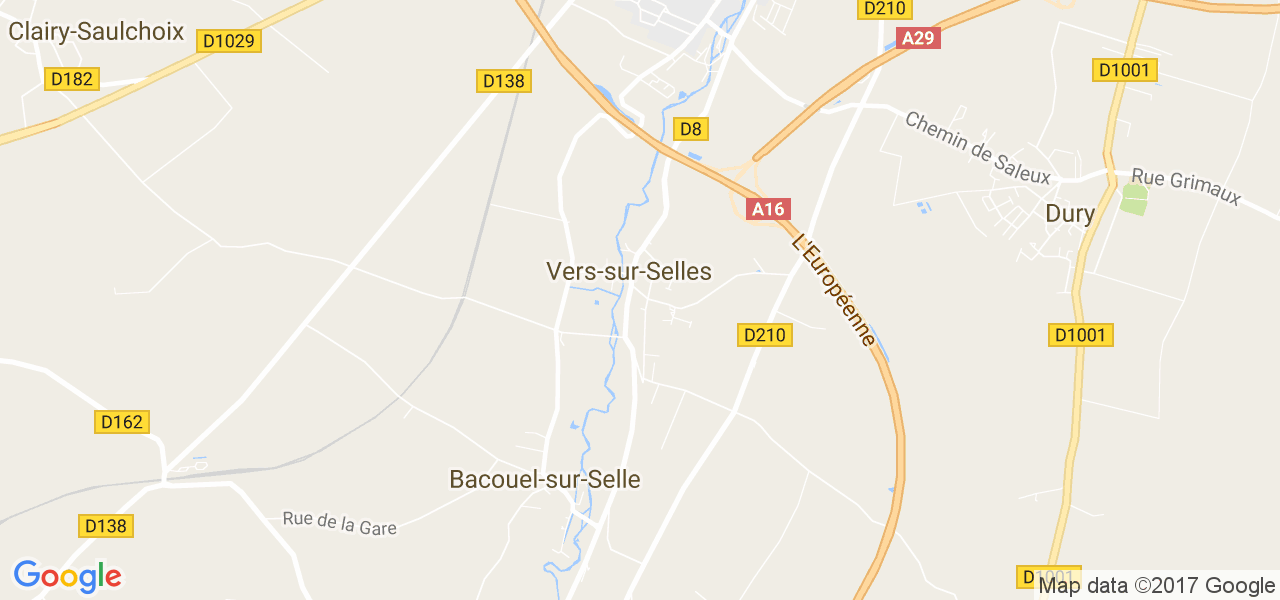 map de la ville de Vers-sur-Selles