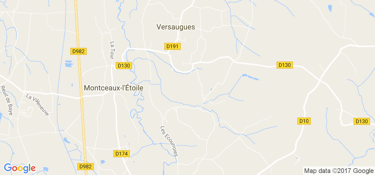 map de la ville de Versaugues