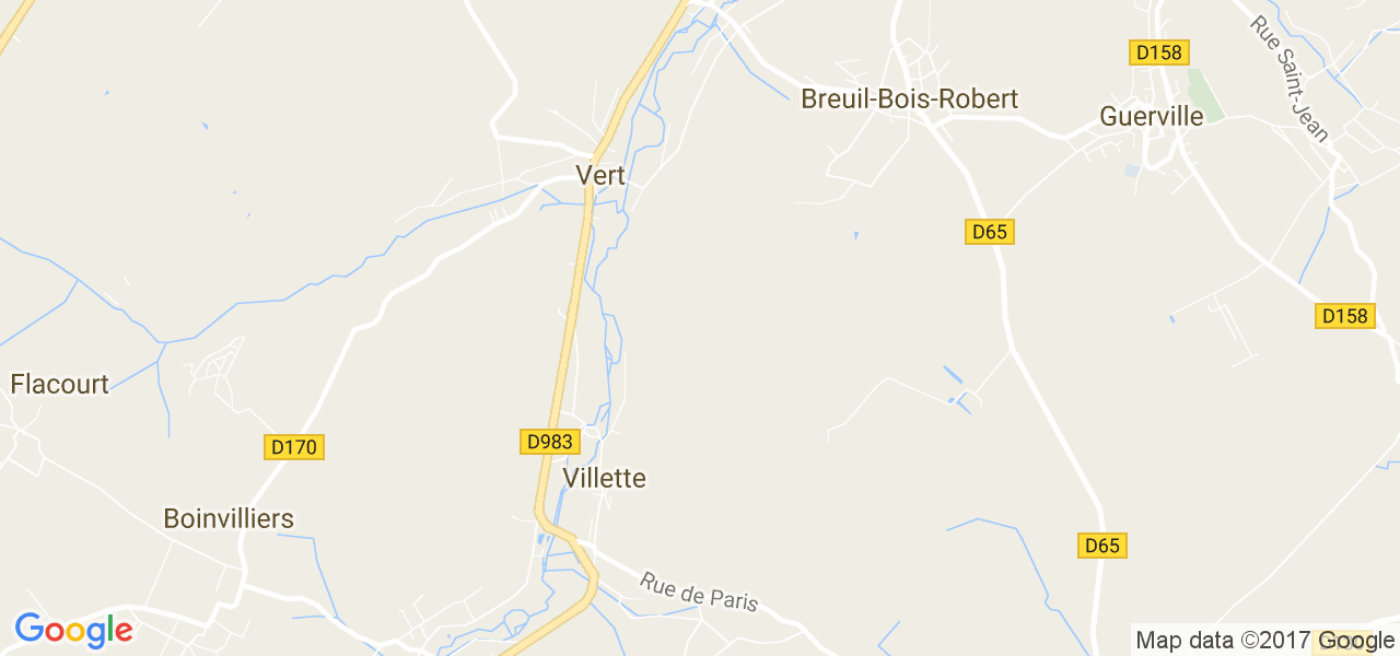 map de la ville de Vert