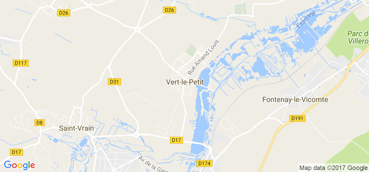 map de la ville de Vert-le-Petit