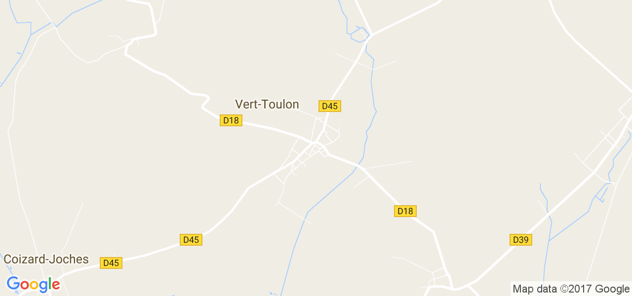 map de la ville de Vert-Toulon