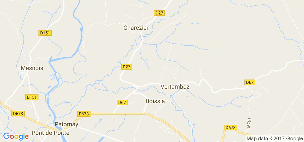 map de la ville de Vertamboz