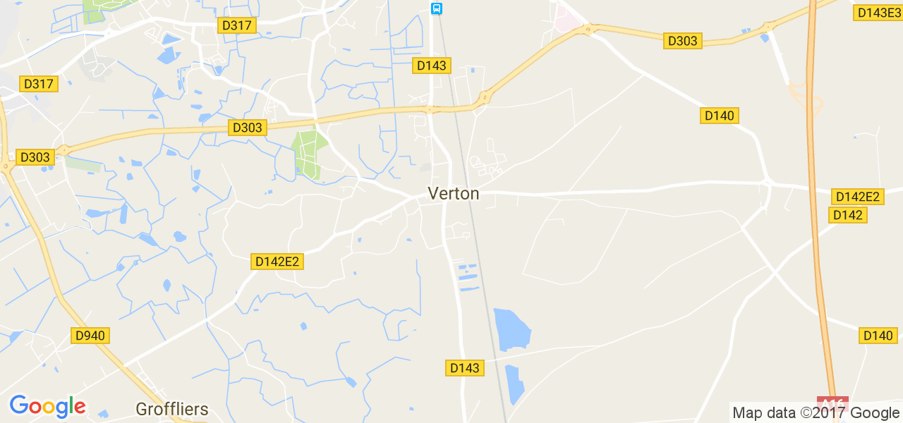 map de la ville de Verton