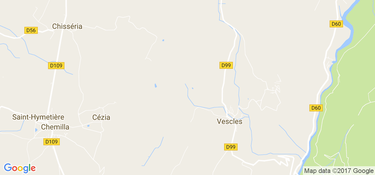 map de la ville de Vescles