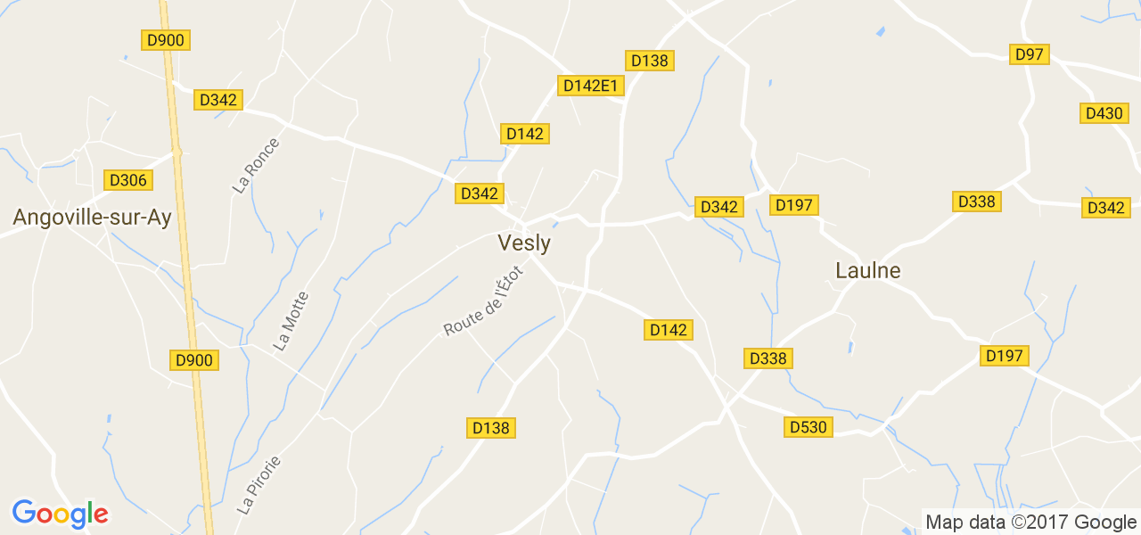 map de la ville de Vesly