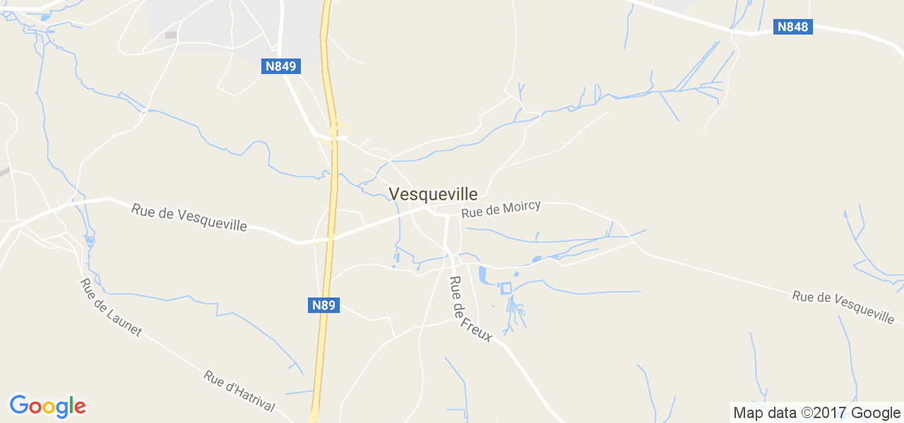 map de la ville de Vesqueville