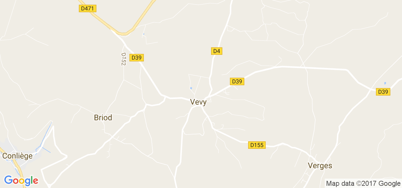 map de la ville de Vevy