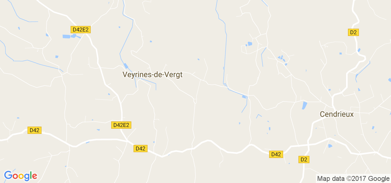 map de la ville de Veyrines-de-Vergt