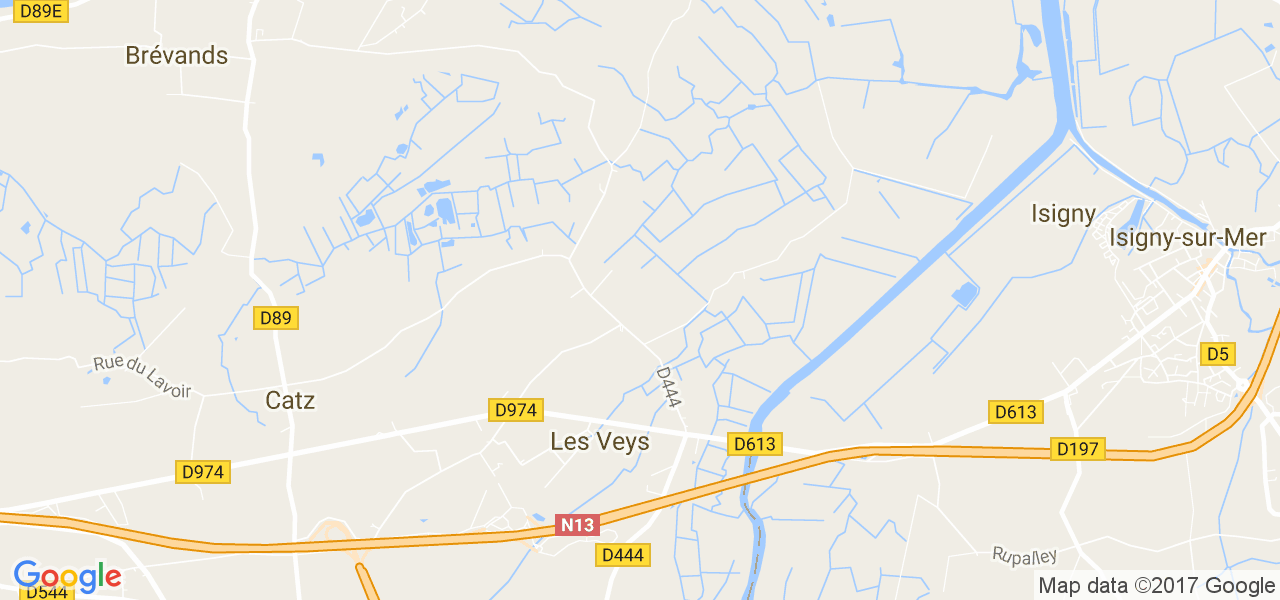 map de la ville de Veys