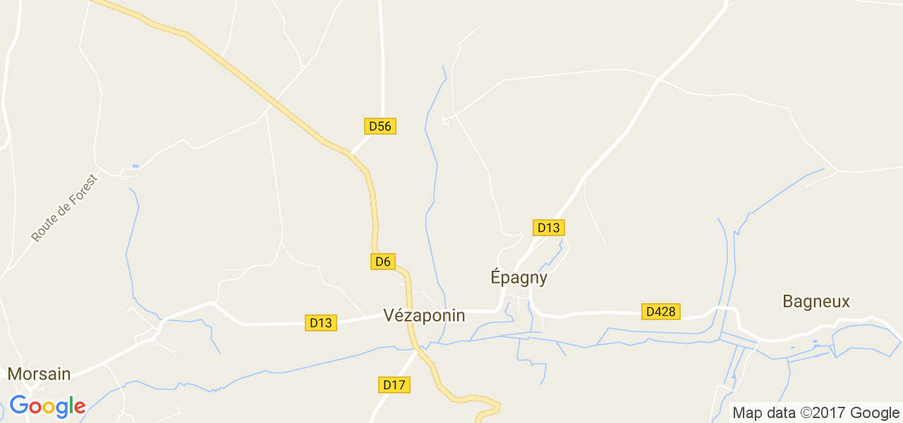 map de la ville de Vézaponin