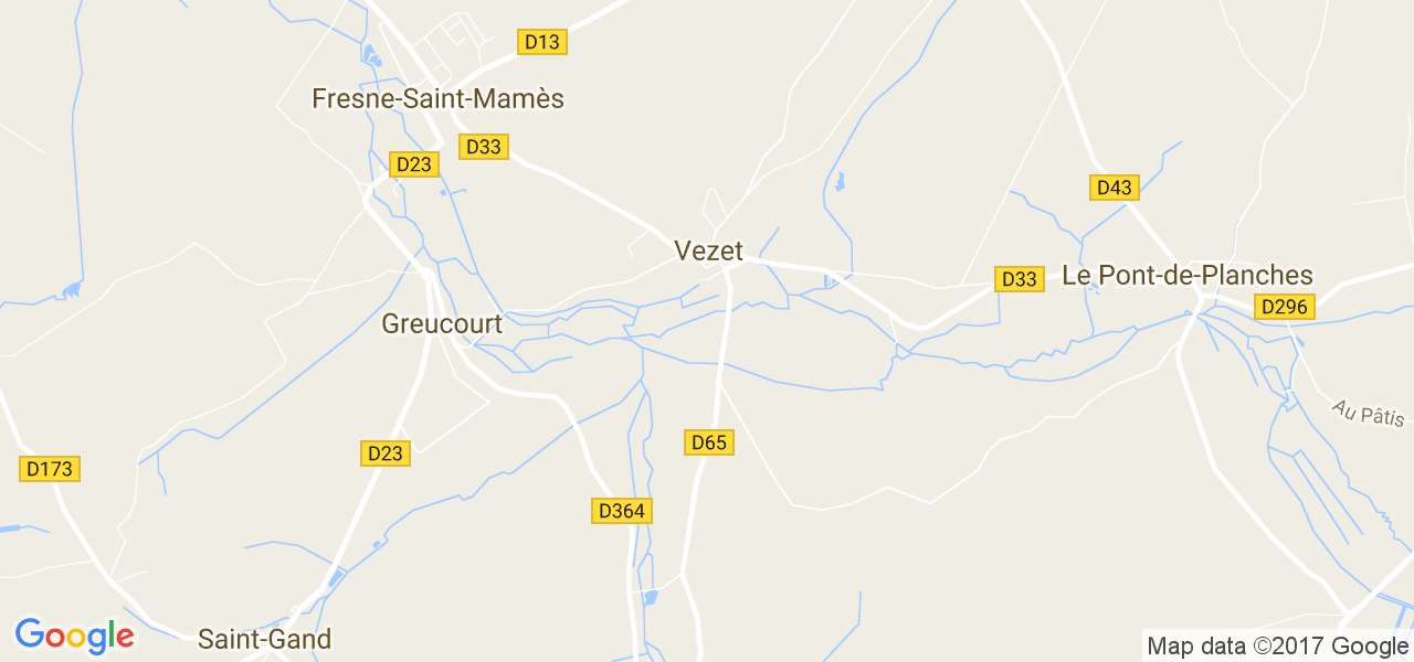 map de la ville de Vezet