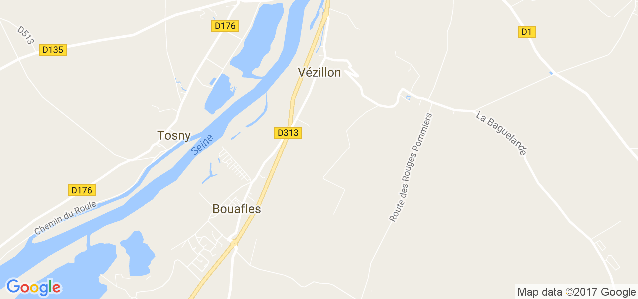 map de la ville de Vézillon