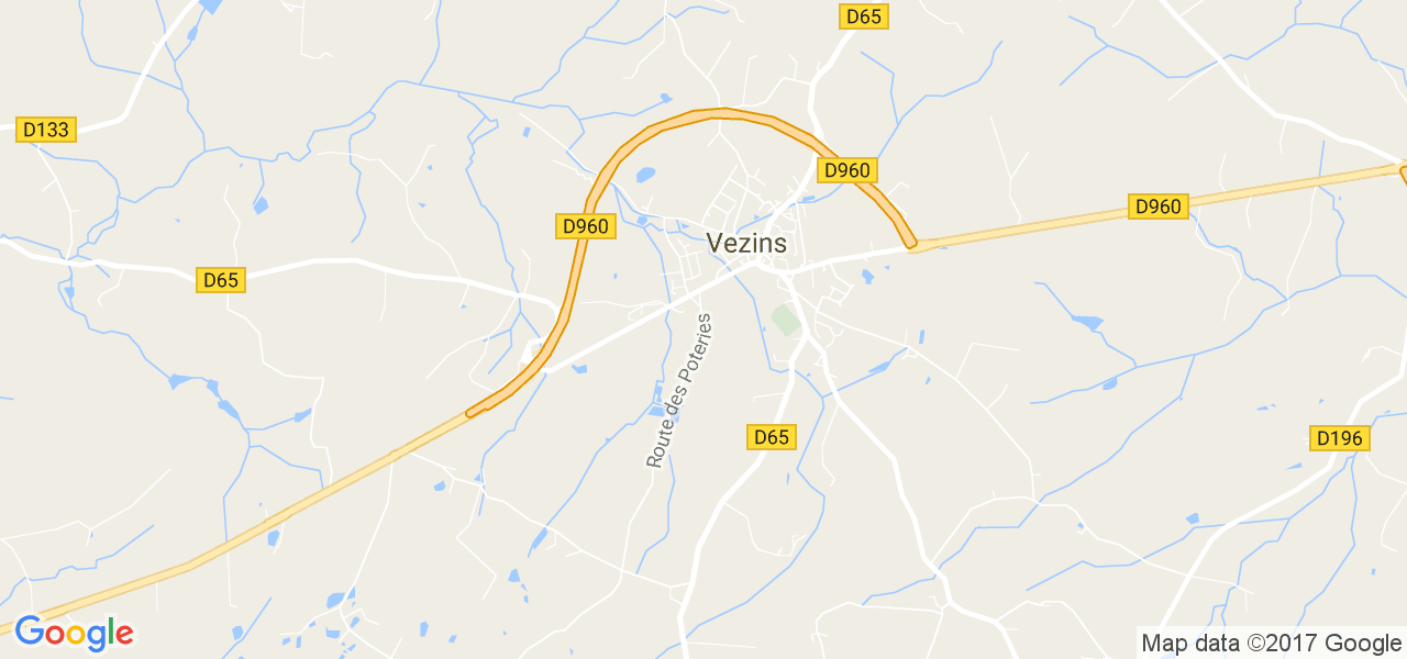 map de la ville de Vezins