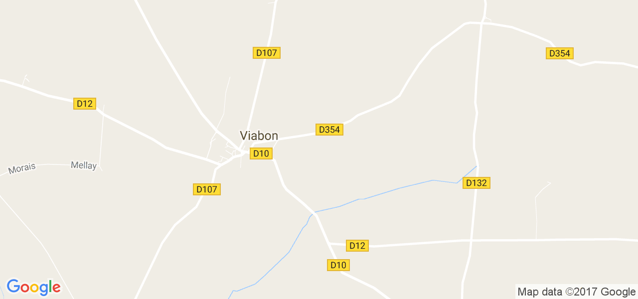 map de la ville de Viabon