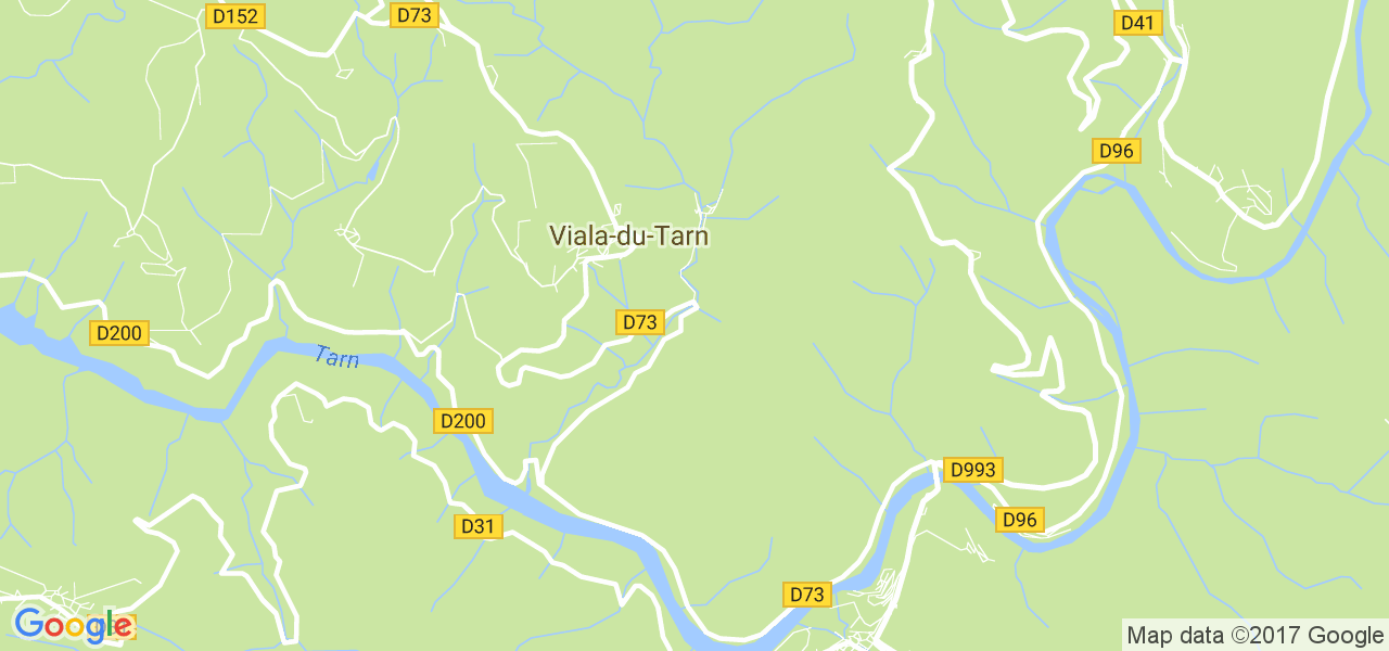 map de la ville de Viala-du-Tarn