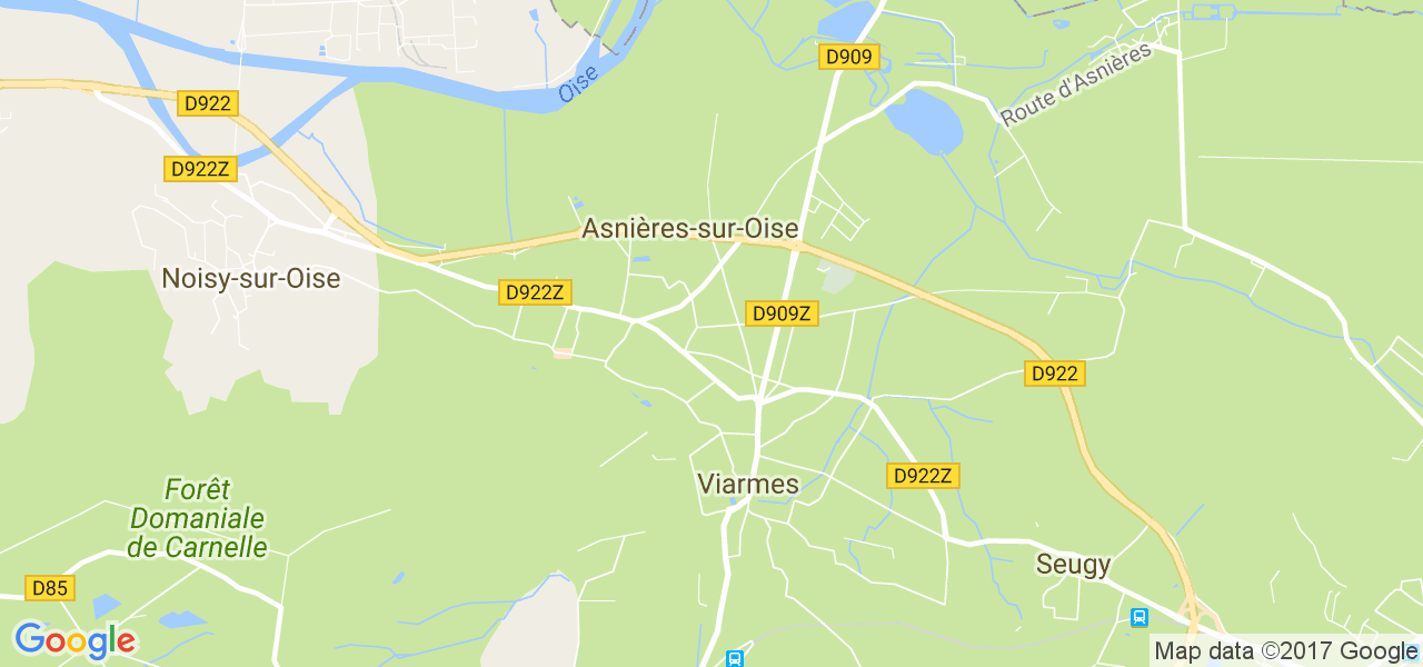 map de la ville de Viarmes