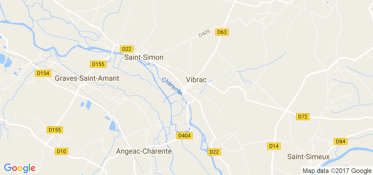 map de la ville de Vibrac