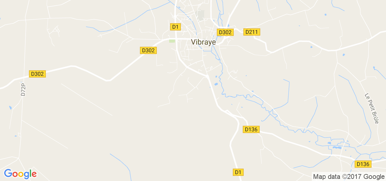 map de la ville de Vibraye