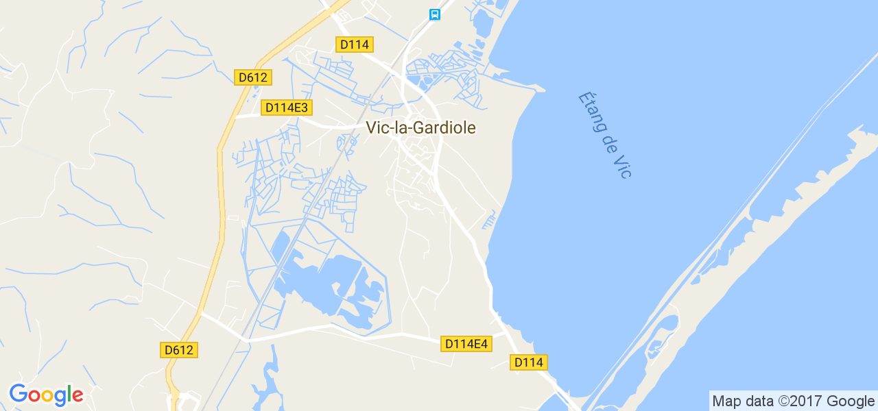 map de la ville de Vic-la-Gardiole