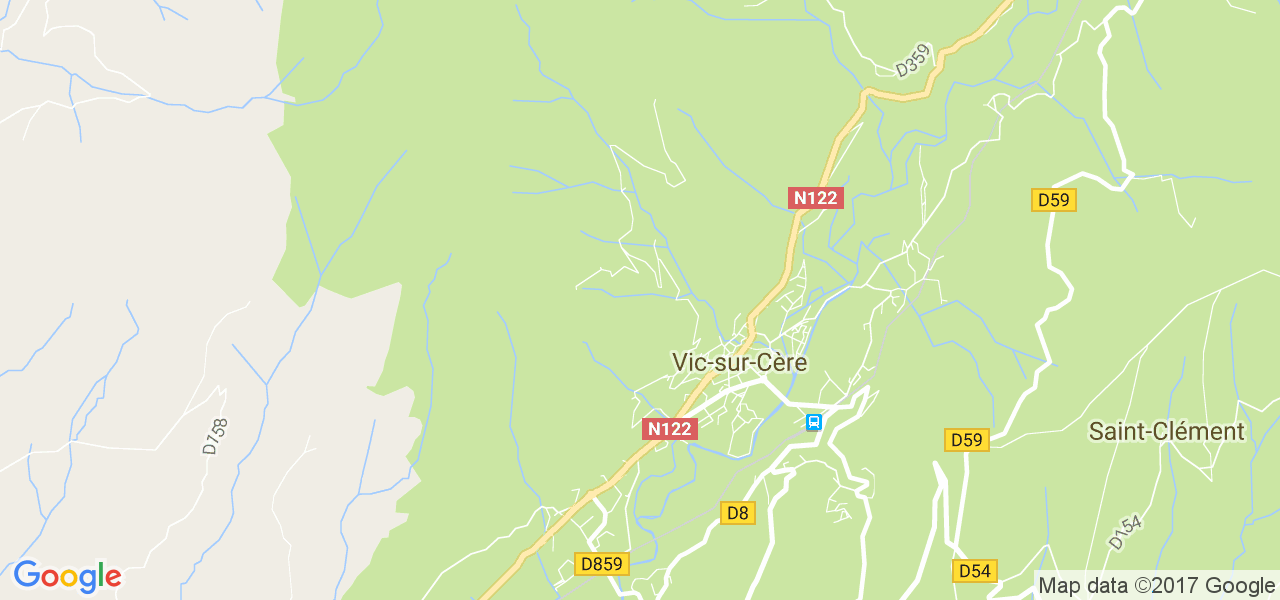 map de la ville de Vic-sur-Cère