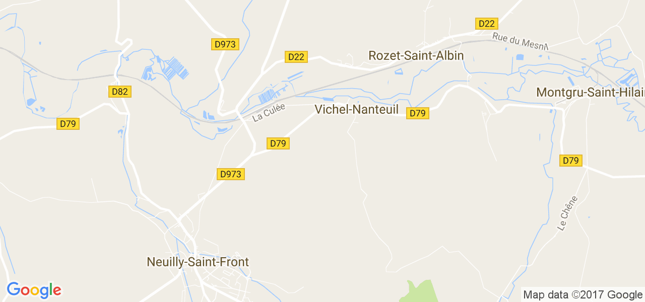 map de la ville de Vichel-Nanteuil