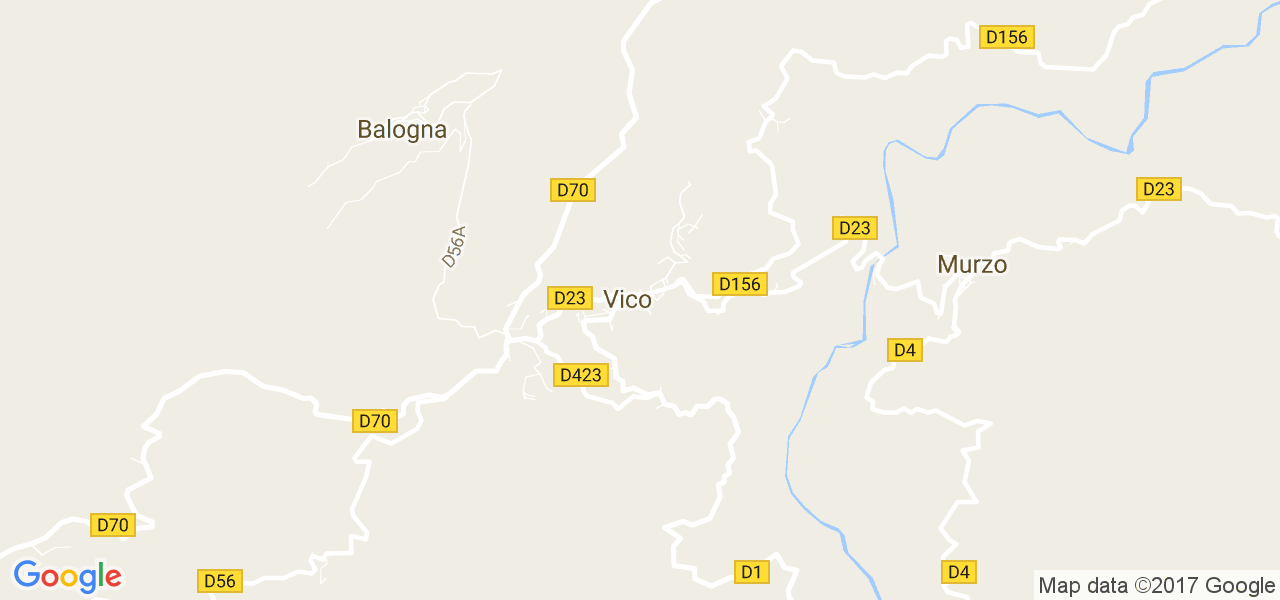 map de la ville de Vico