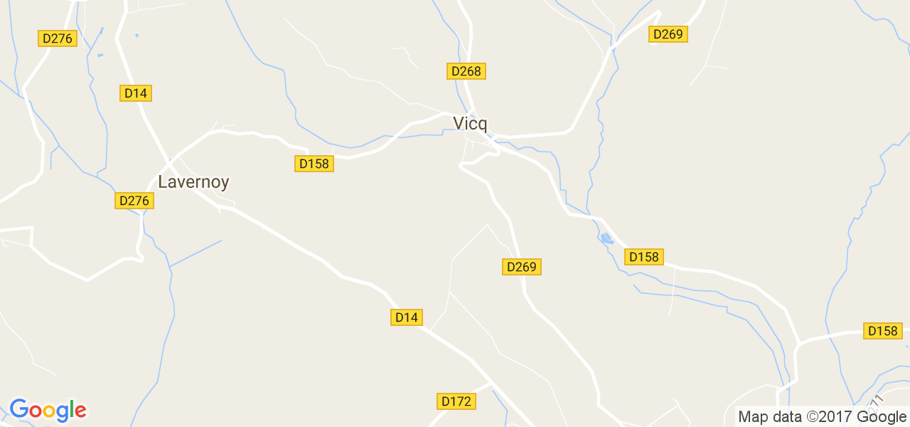 map de la ville de Vicq