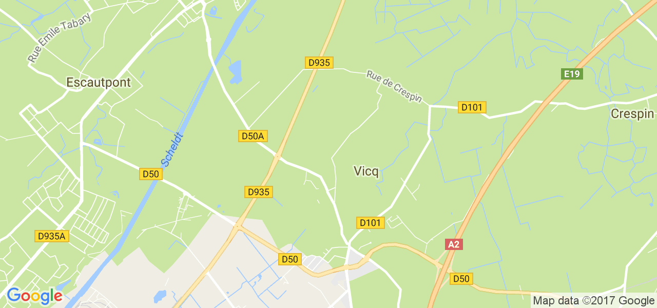 map de la ville de Vicq