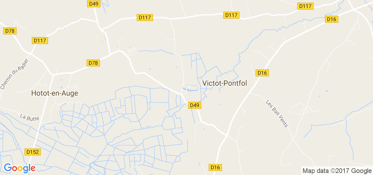 map de la ville de Victot-Pontfol