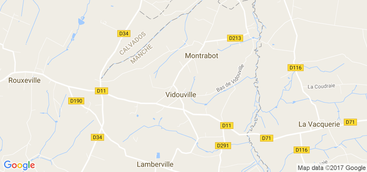 map de la ville de Vidouville