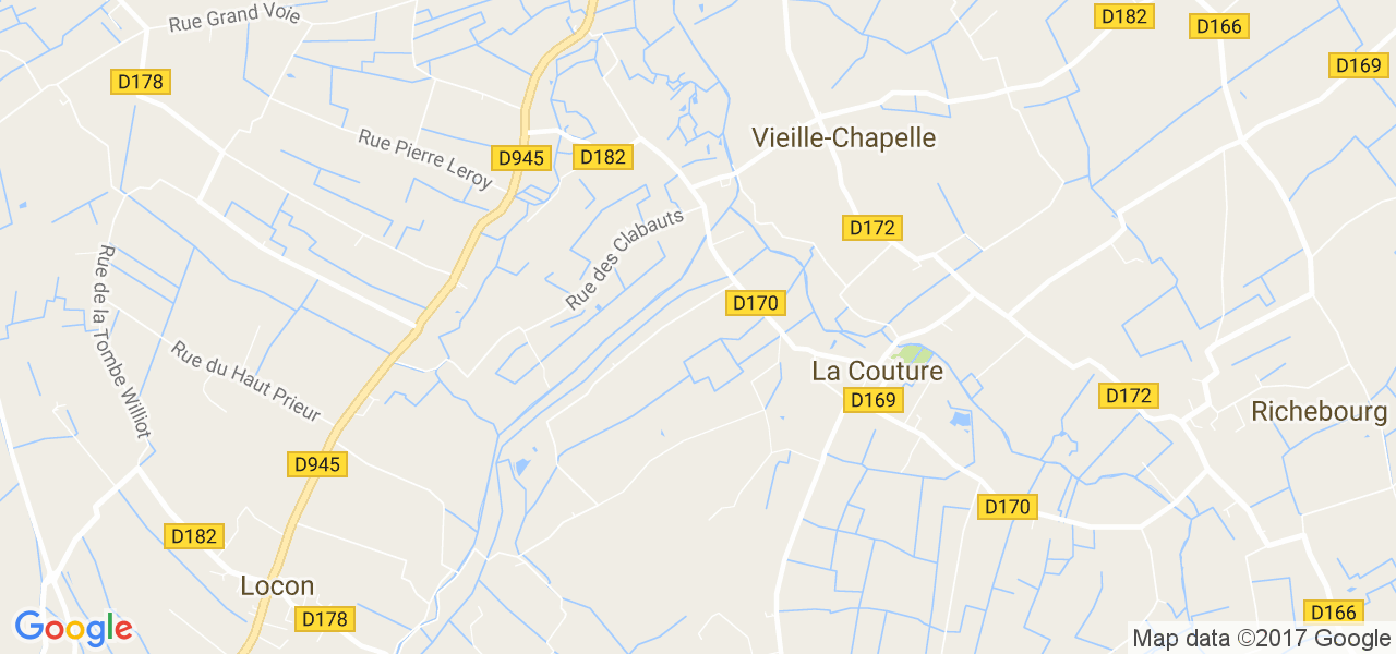 map de la ville de Vieille-Chapelle